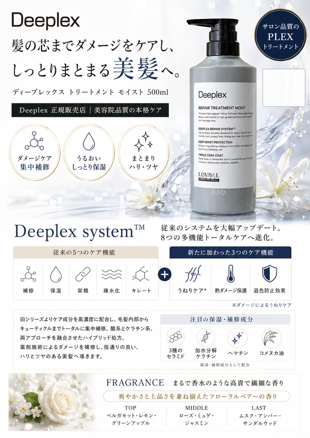 Amazon | Deeplex ディープレックス シャンプー 500ml /トリートメント